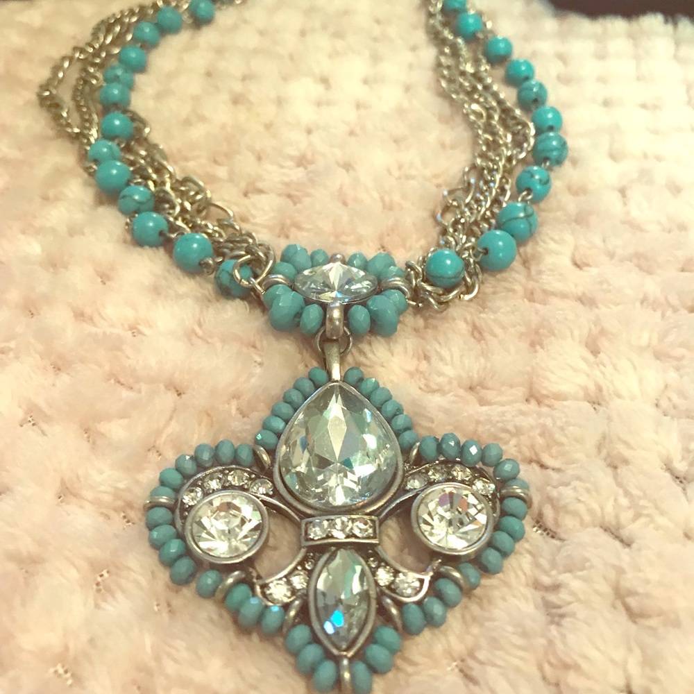 Women’s necklace beautiful  fleur de lis